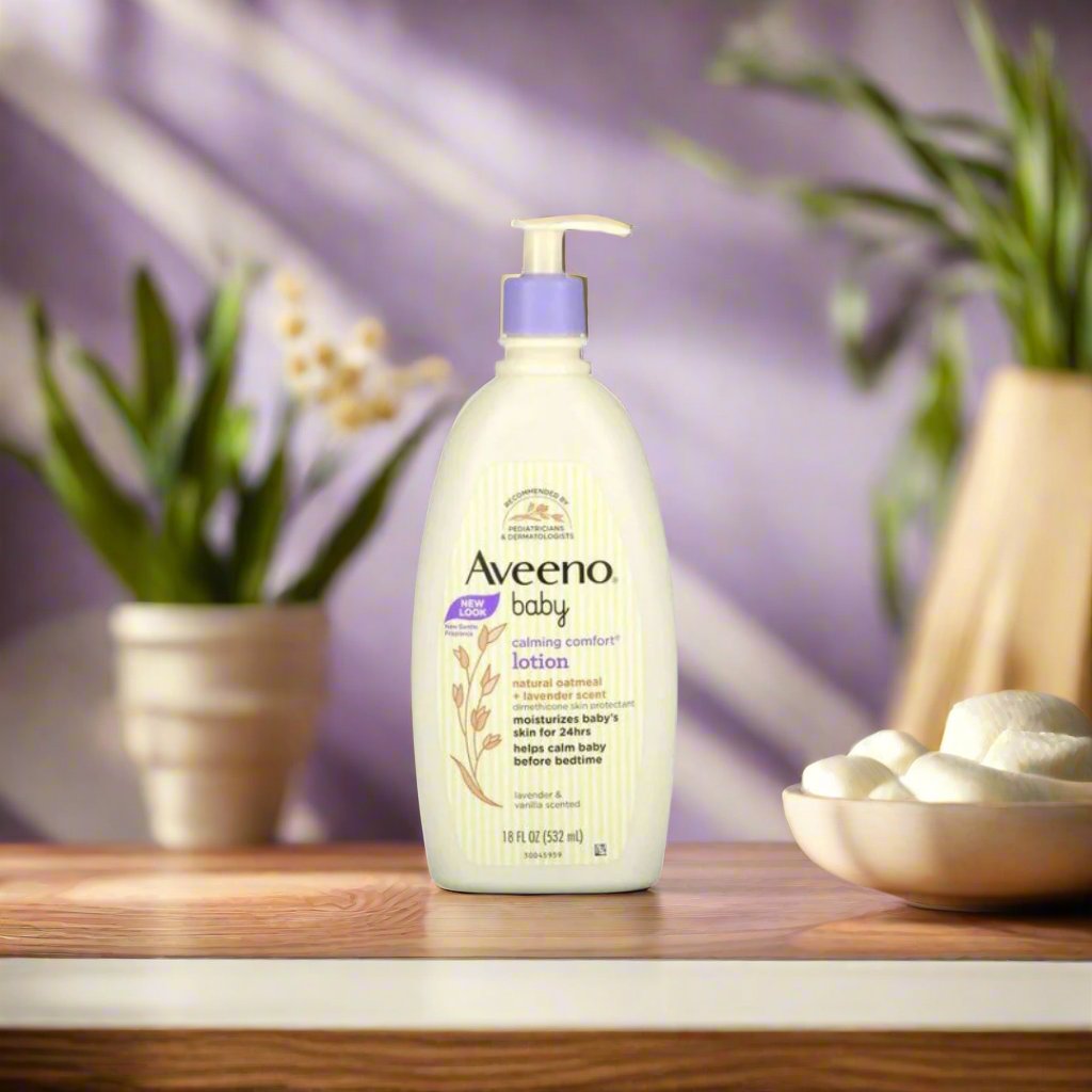 Aveeno Baby Calming Comfort Lotion Natural Oatmeal + Lavende - Premium Beauty Product