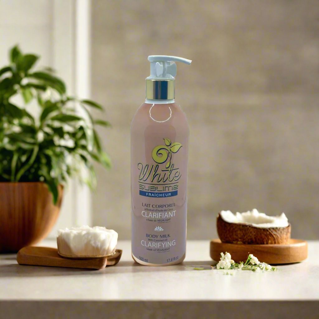 White Sublime Clarifying Body lotion With Coconut oil And Ve - Premium Beauty Product