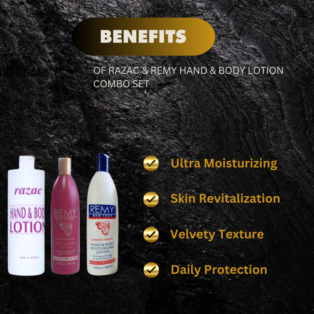 Razac Remy Hand Body Lotion Combo Set - Premium Beauty Product