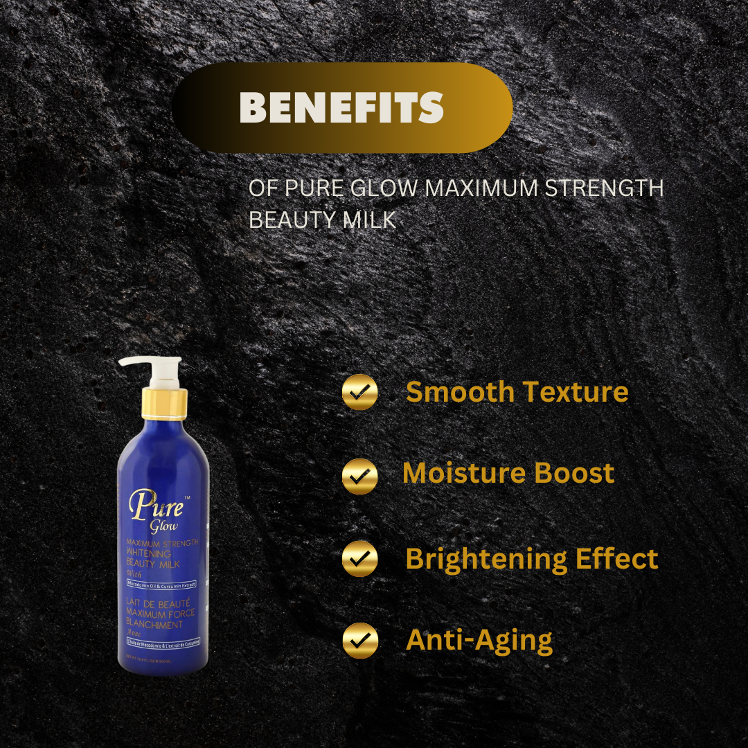 Pure Glow Maximum Strength Beauty Milk 16 8 Oz - Premium Beauty Product