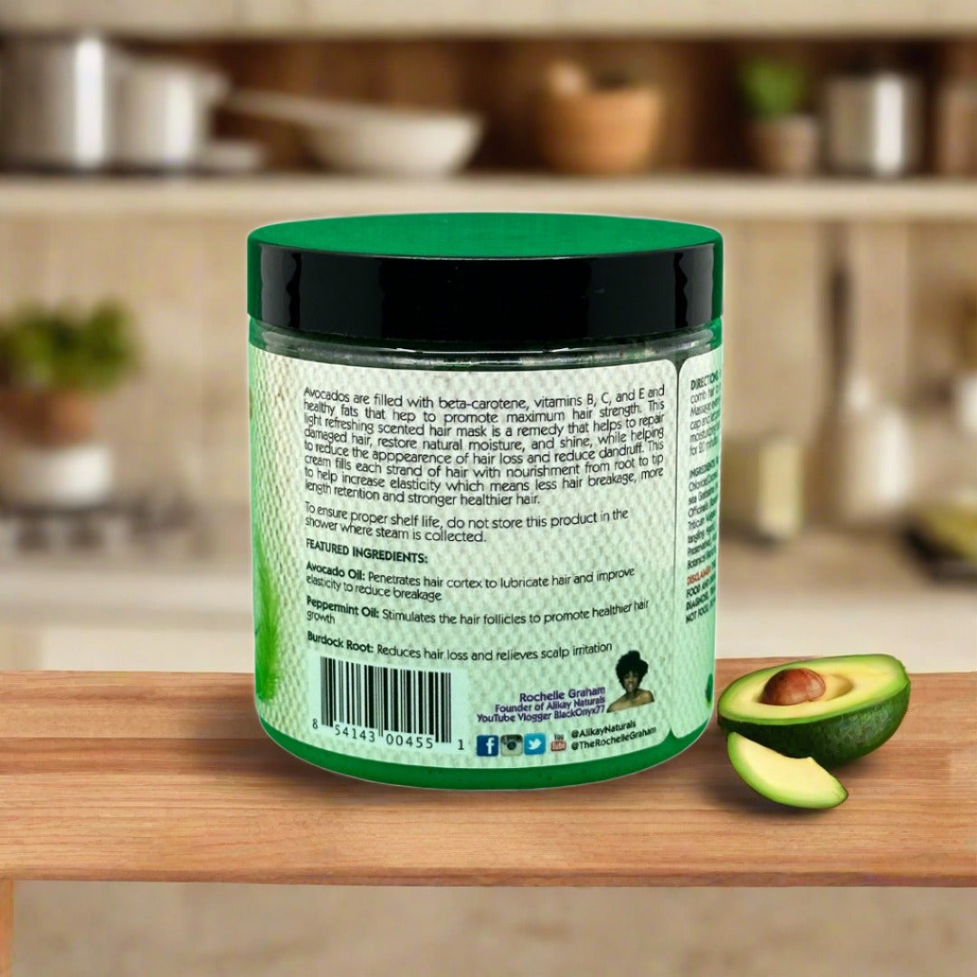 Alikay Naturals Avocado Cream Moisture Repair Mask 227G - Premium Beauty Product
