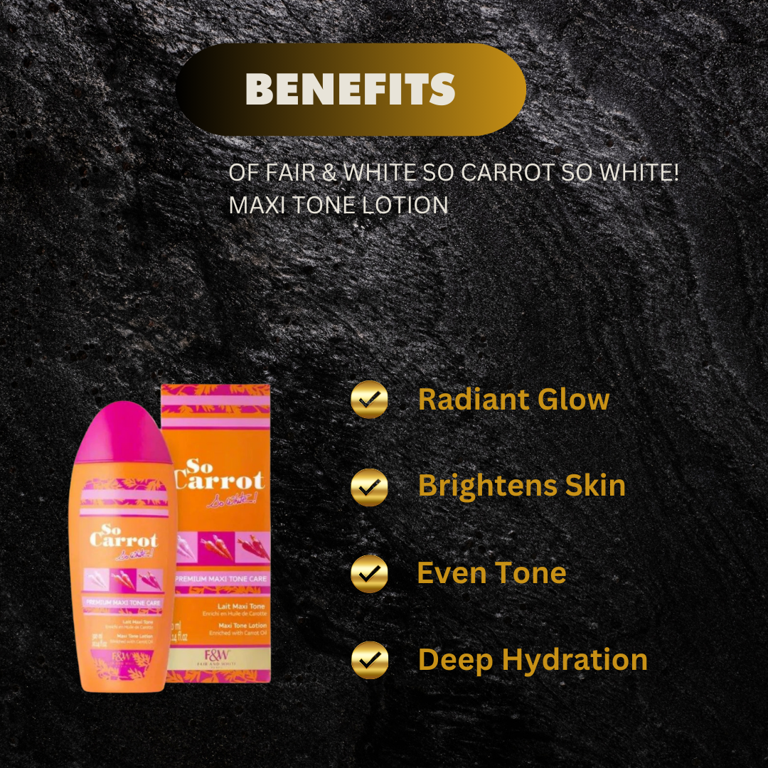 Fair White So Carrot So White Maxi Tone Lotion 300Ml - Premium Beauty Product