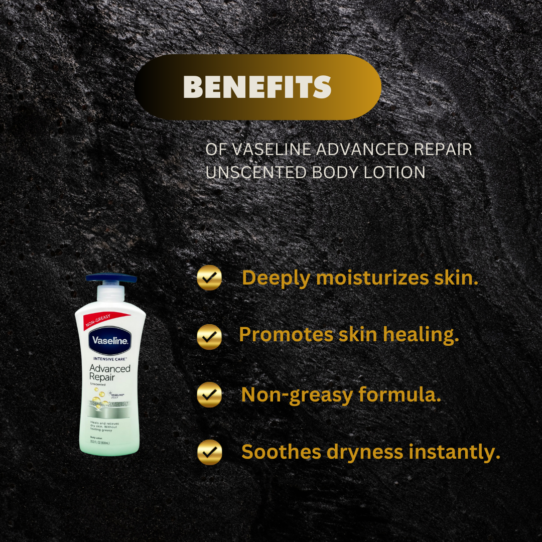 Vaseline Advanced Repair Unscented Body Lotion - Premium Beauty Product