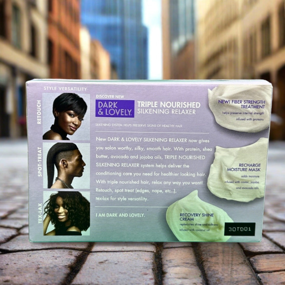 Dark Lovely Triple Nourished Silk Relaxer Kit - Premium Beauty Product