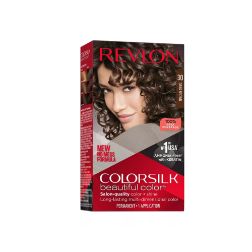 Revlon Colorsilk Hair Dye, 30 Dark Brown - Premium Beauty Product