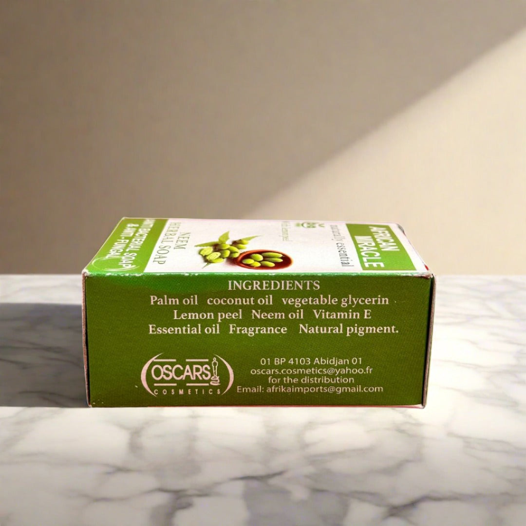 African Miracle Natural Neem Herbal Soap 200G - Premium Beauty Product