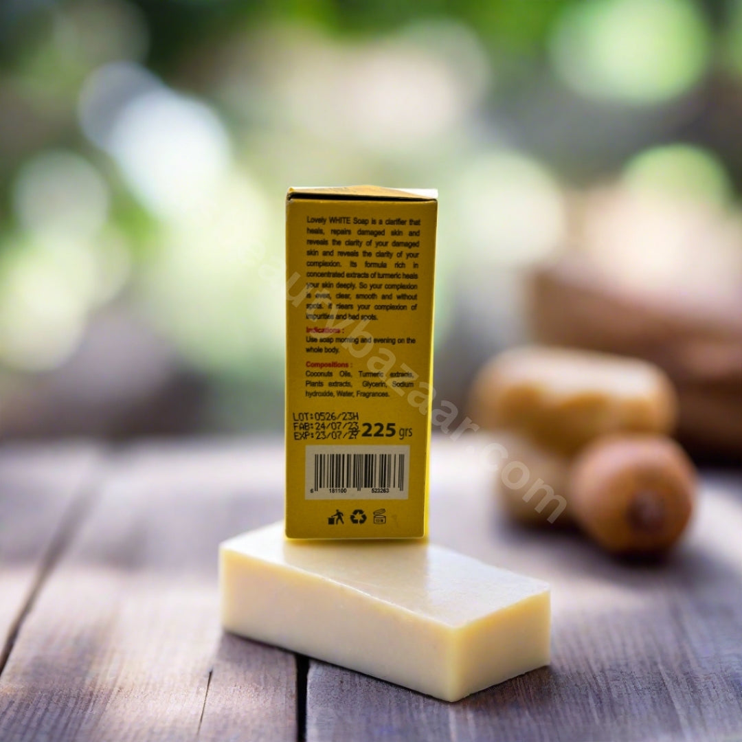 Lovely White Clarifying Purifying Turmeric Soap 225G - Premium Beauty Product