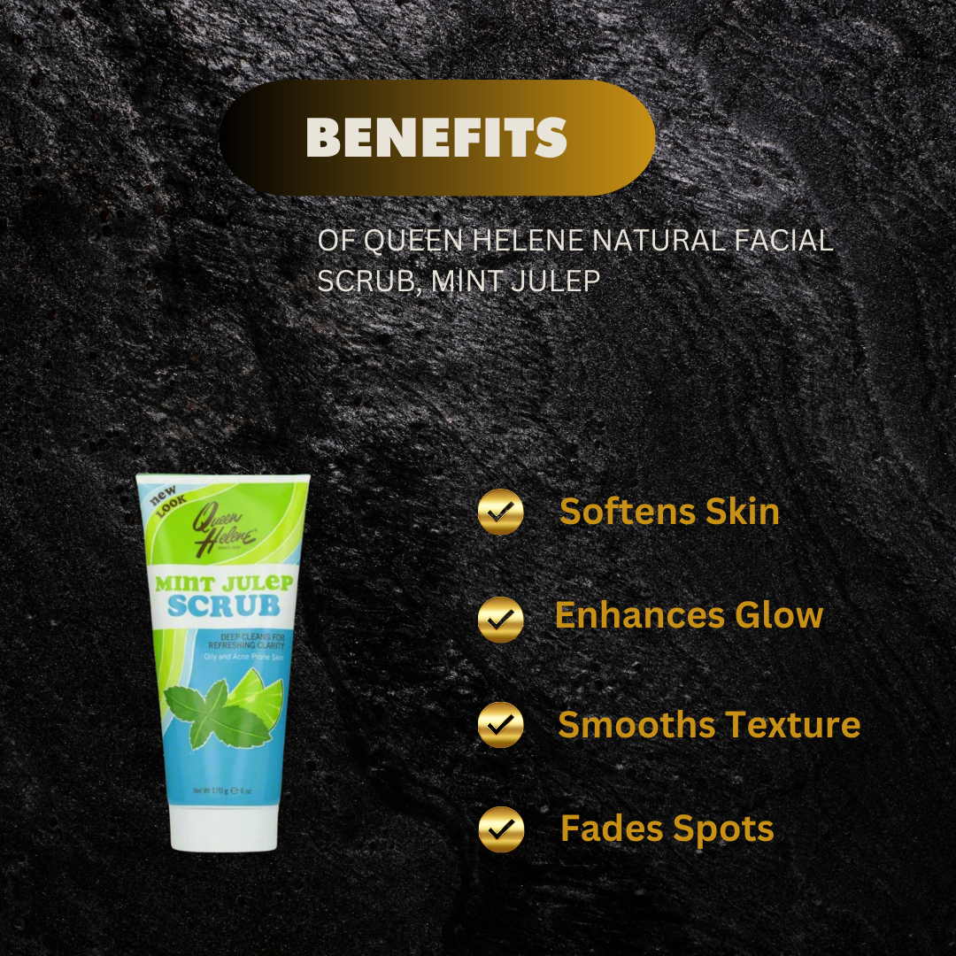 Queen Helene Natural Facial Scrub Mint Julep 6 Oz - Premium Beauty Product