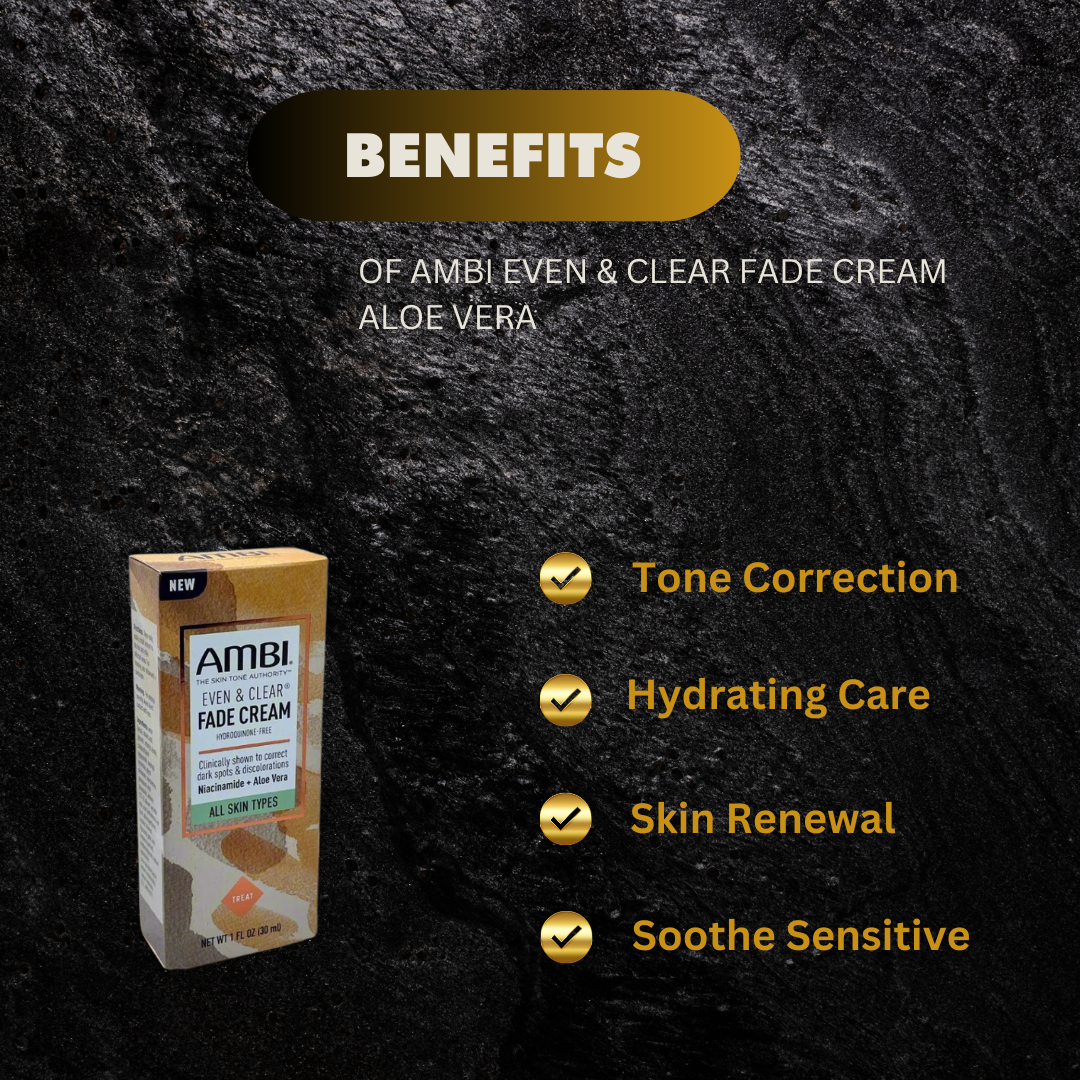 Ambi Even Clear Fade Cream Aloe Vera 1Oz 30Ml - Premium Beauty Product