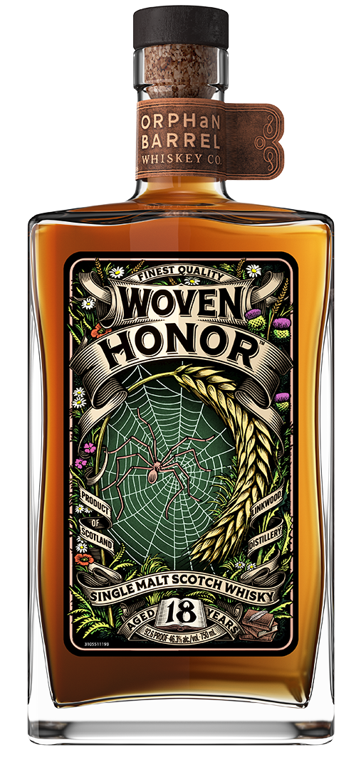 Orphan Barrel Woven Honor 18 Year Old Single Malt Scotch Whiskey, USA (750ml)