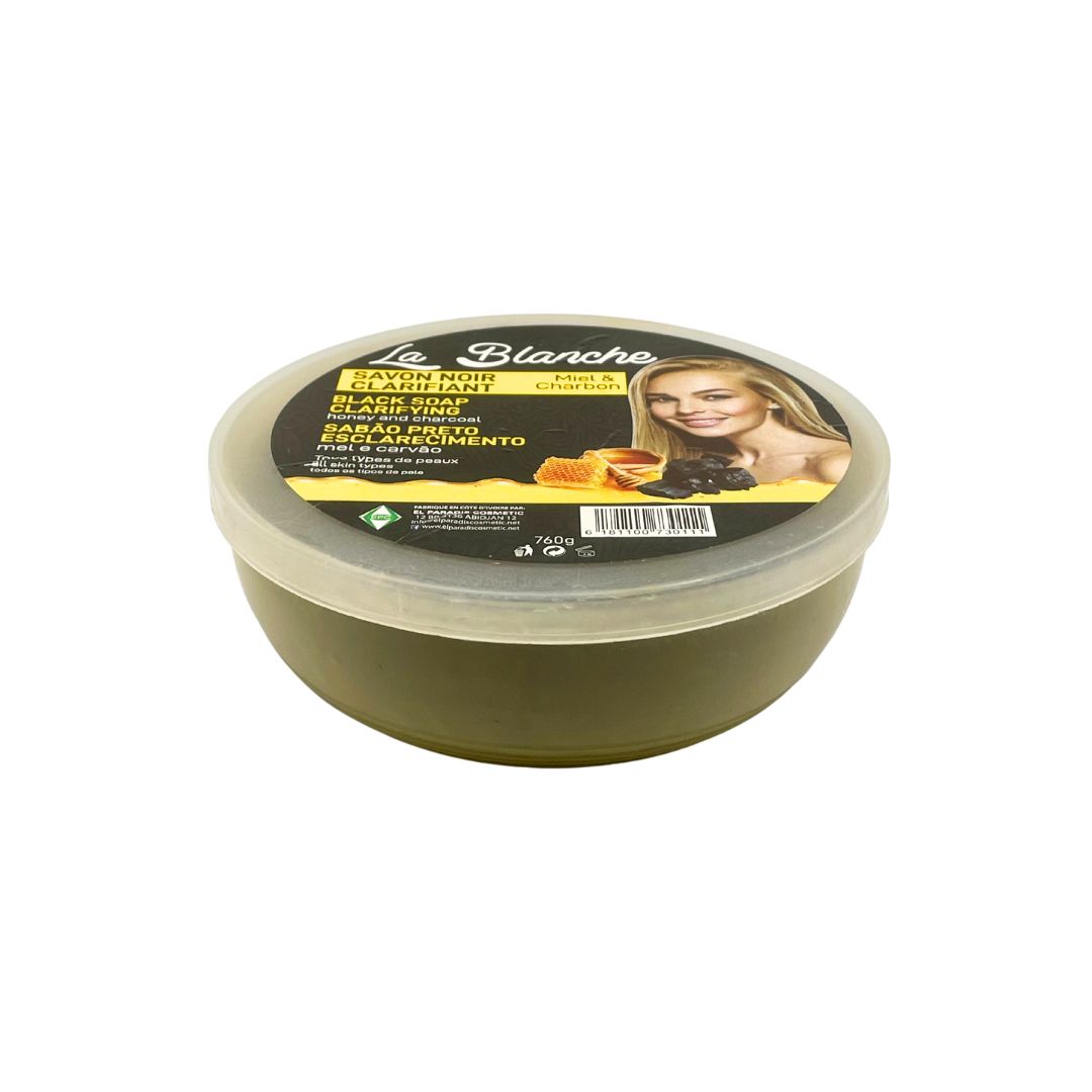 La Blanche Savon Noir Clarifiant Miel Charbon 760G - Premium Beauty Product