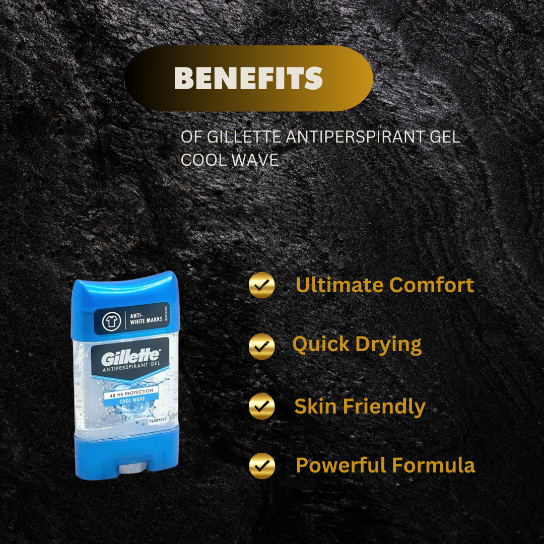 Gillette Antiperspirant Gel Cool Wave Pack Of 6 - Premium Beauty Product