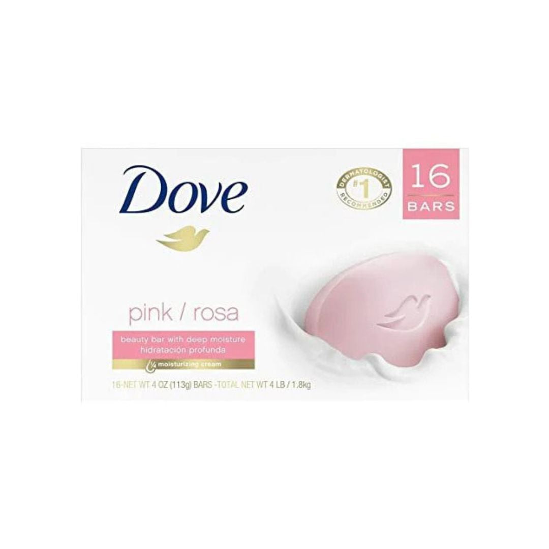 Dove Beauty Bar, Pink 4 oz, 16 Bar - Premium Beauty Product
