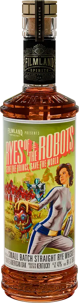 Filmland Spirits Ryes of the Robots Straight Rye Whiskey, Kentucky, USA (750ml)