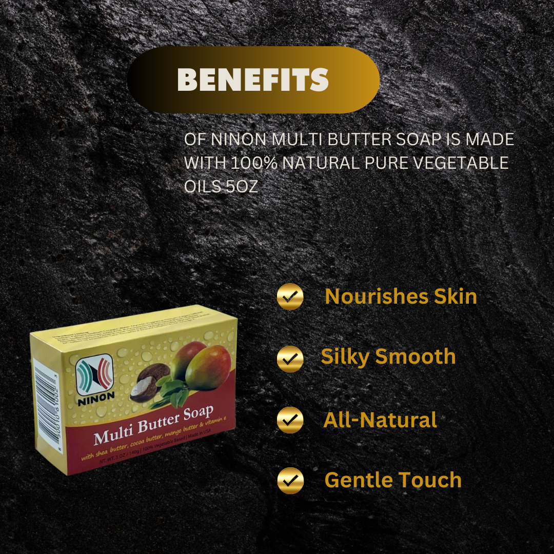 Ninon Multi Butter Soap Is Made With 100 Natural Pure Vegeta - Premium Beauty Product