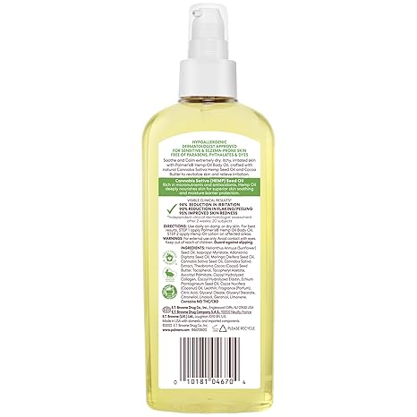 Palmers Cocoa Butter Formula Hemp Oil Calming Relief Body Oi - Premium Beauty Product