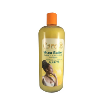 Carotis Shea Butter Carrot Body Scrub with Vitamin A 33.8oz - Premium Beauty Product