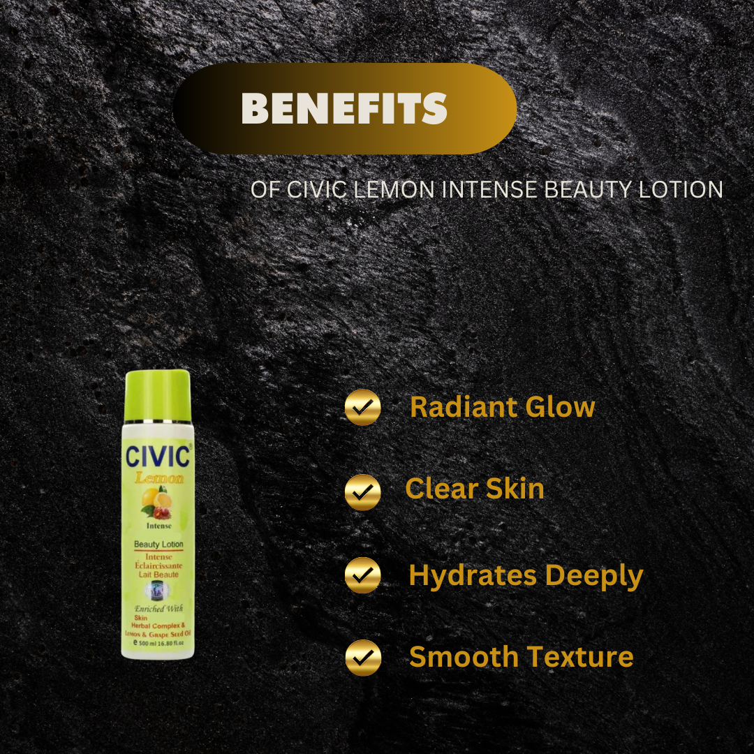 Civic Lemon Intense Beauty Lotion 16 8 Oz - Premium Beauty Product