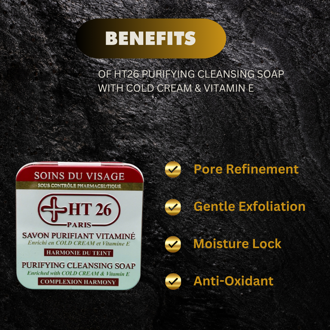 Ht26 Purifying Cleansing Soap With Cold Cream Vitamin E 150G - Premium Beauty Product
