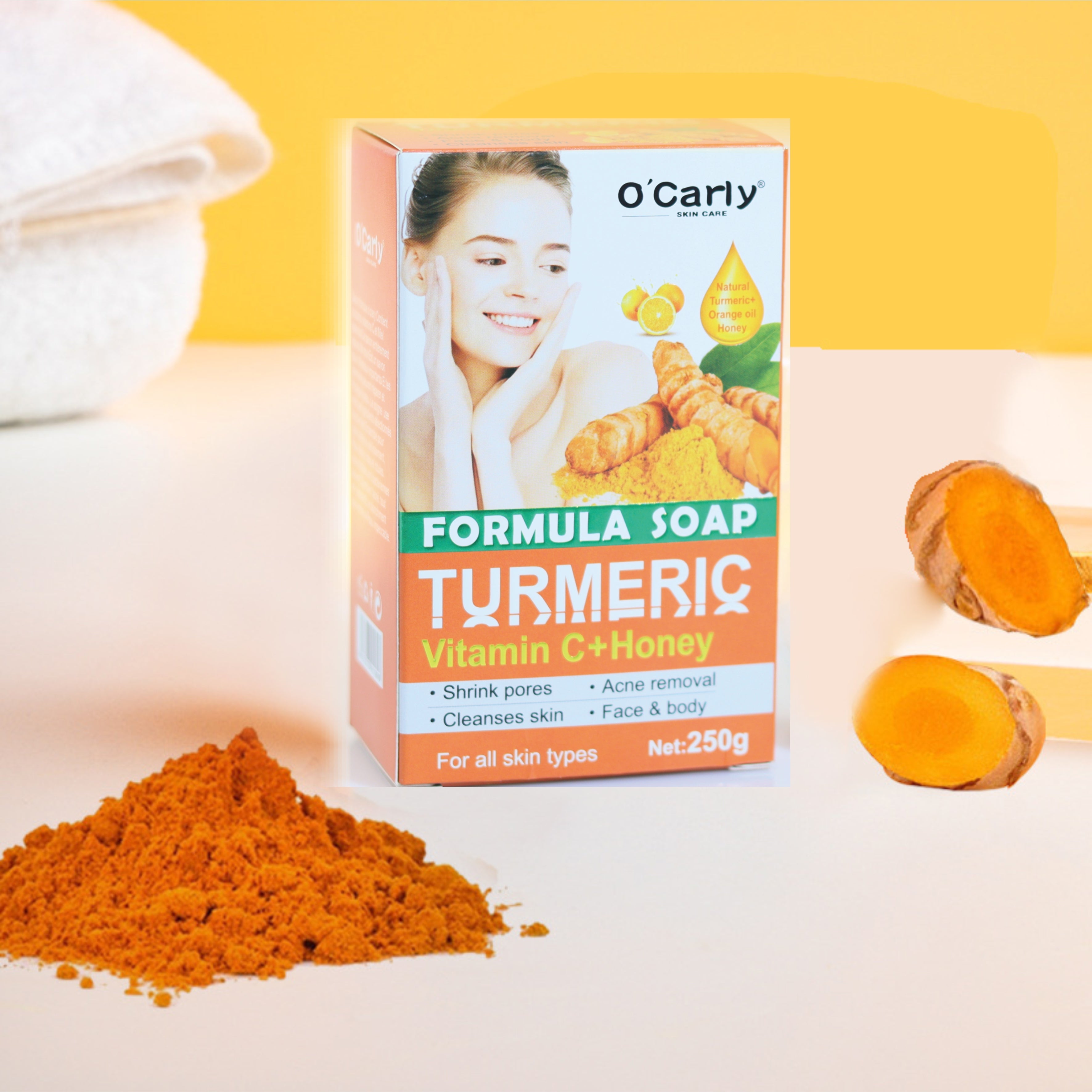 O’Carly Turmeric & Vitamin C Soap – Brightening & Clarifying - Premium Beauty Product