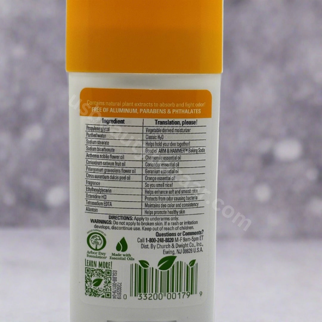 Arm Hammer Essentials Orange Citrus 71G - Premium Beauty Product