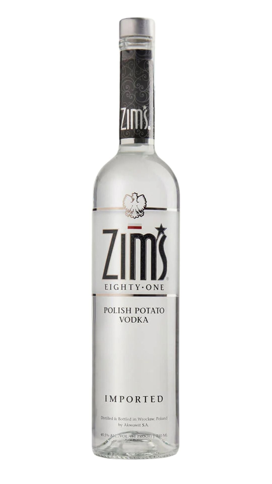 Zim's 81 Polish Potato Vodka, Poland (750ml)