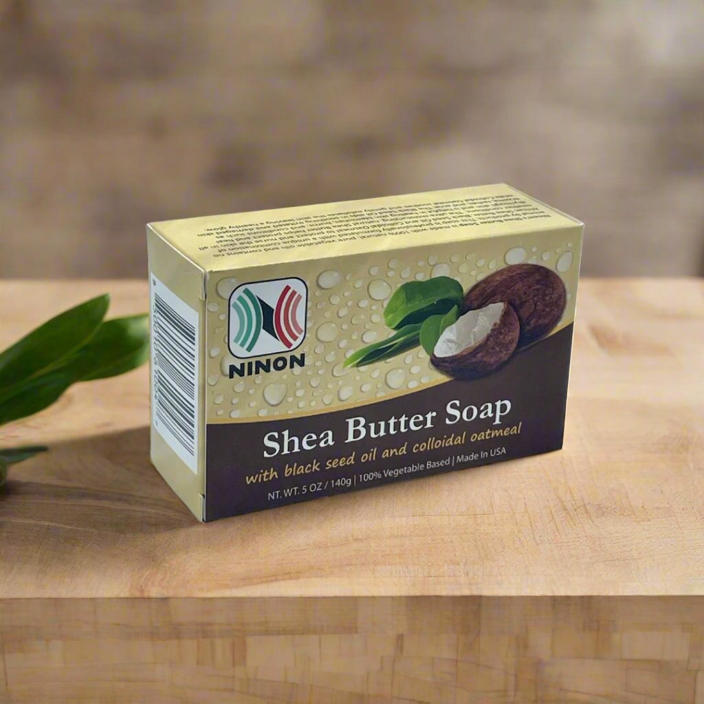 Ninon Shea Butter Soap with black seed and colloidal oatmeal - Premium Beauty Product