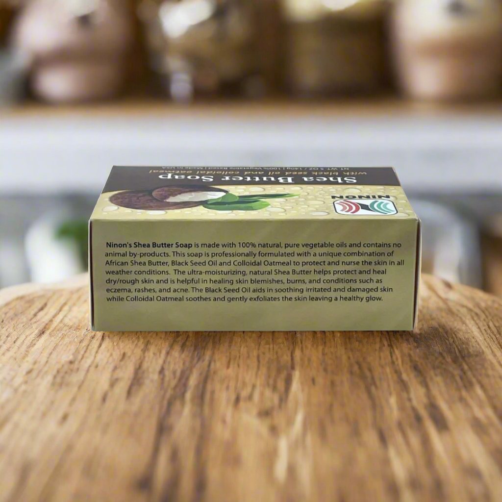 Ninon Shea Butter Soap With Black Seed Oil And Colloidal Oat - Premium Beauty Product