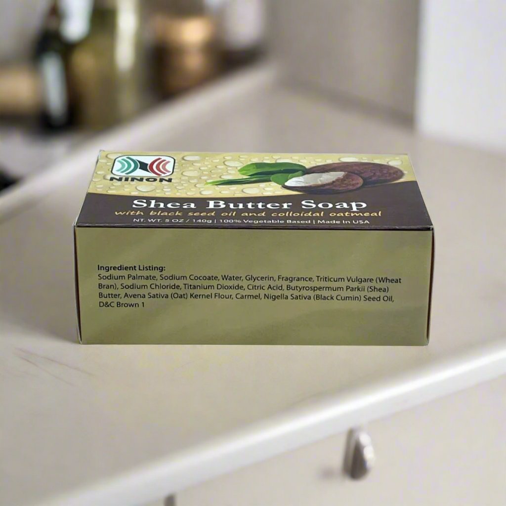 Ninon Shea Butter Soap With Black Seed Oil And Colloidal Oat - Premium Beauty Product