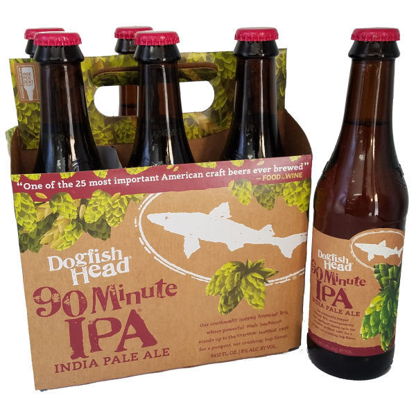 24pk-Dogfish Head 90 Minute Imperial India Pale Ale Beer, Delaware, USA (12oz)
