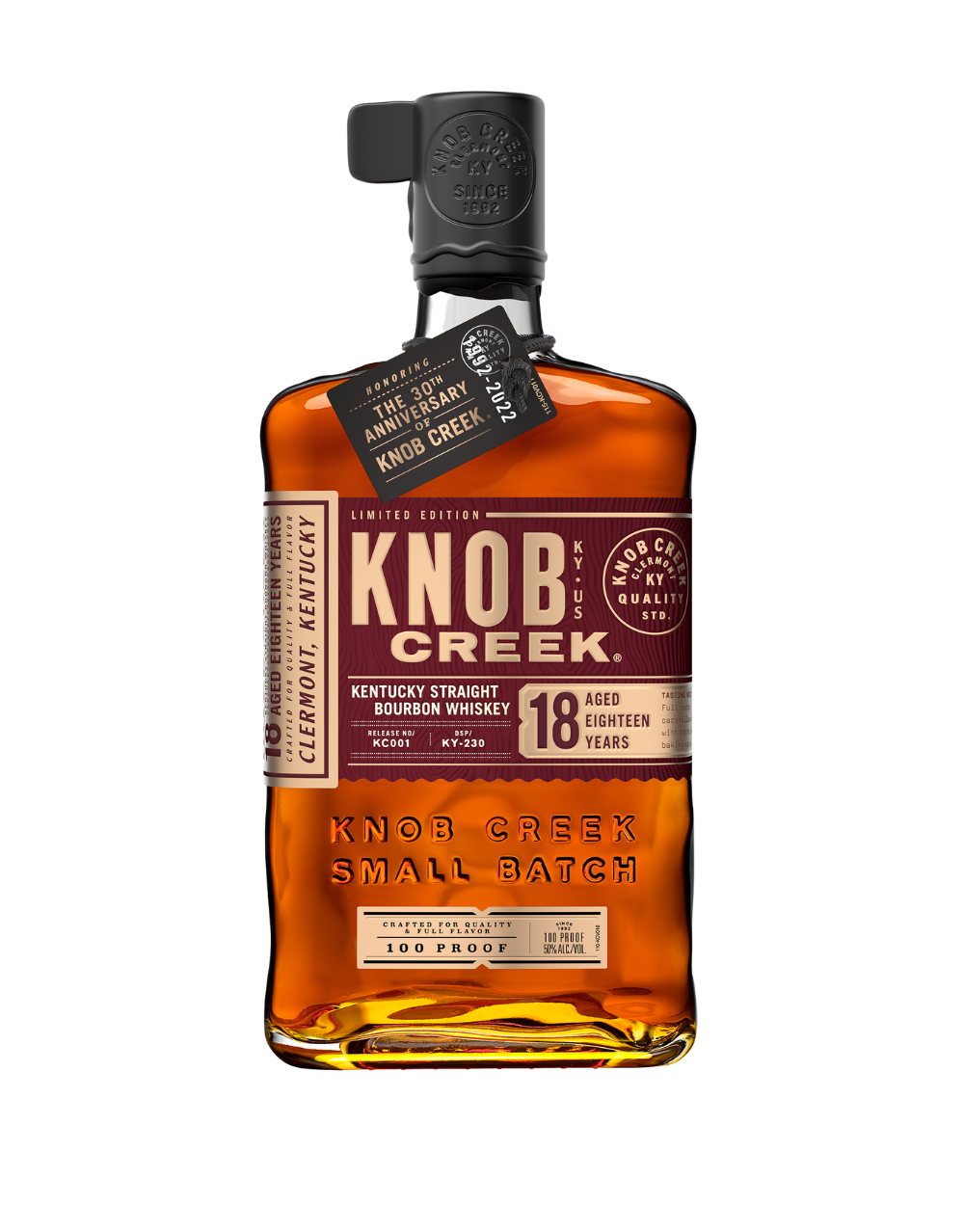 Knob Creek '18 year Limited Edition' 100 proof Bourbon Whiskey, Kentucky, USA (750ml)