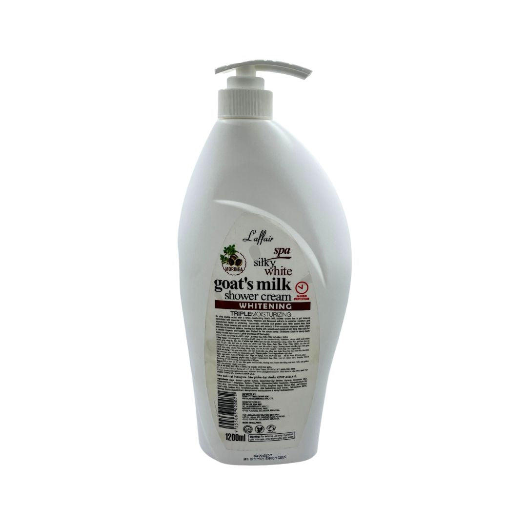 Laffair Spa Silky White Moringa Goat Milk 1200Ml - Premium Beauty Product