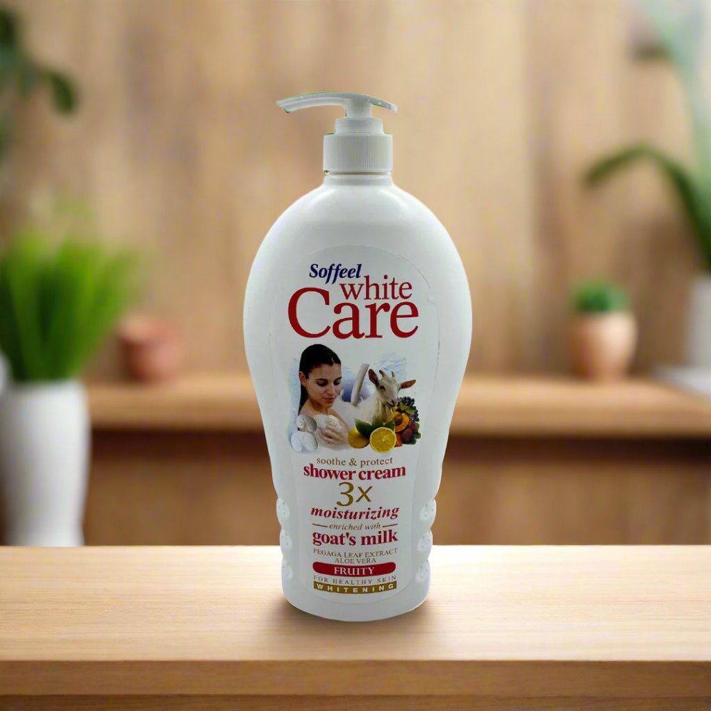 Soffeel white care soothe & protect shower cream goat's milk - Premium Beauty Product