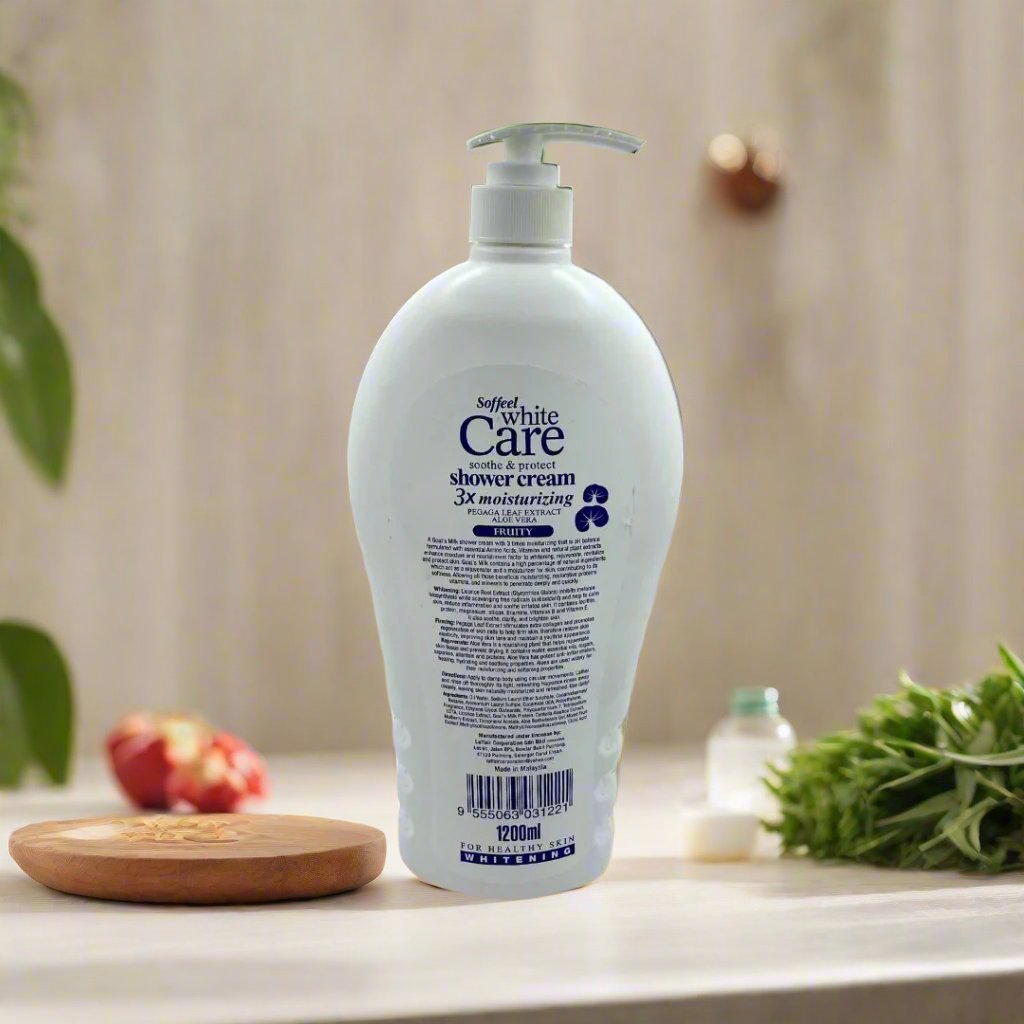 Soffeel White Care Soothe Protect Shower Cream Goats Milk Fr - Premium Beauty Product