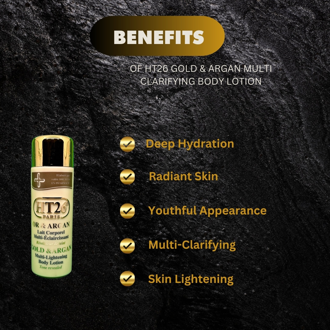 Ht26 Gold Argan Multi Clarifying Body Lotion 500Ml - Premium Beauty Product