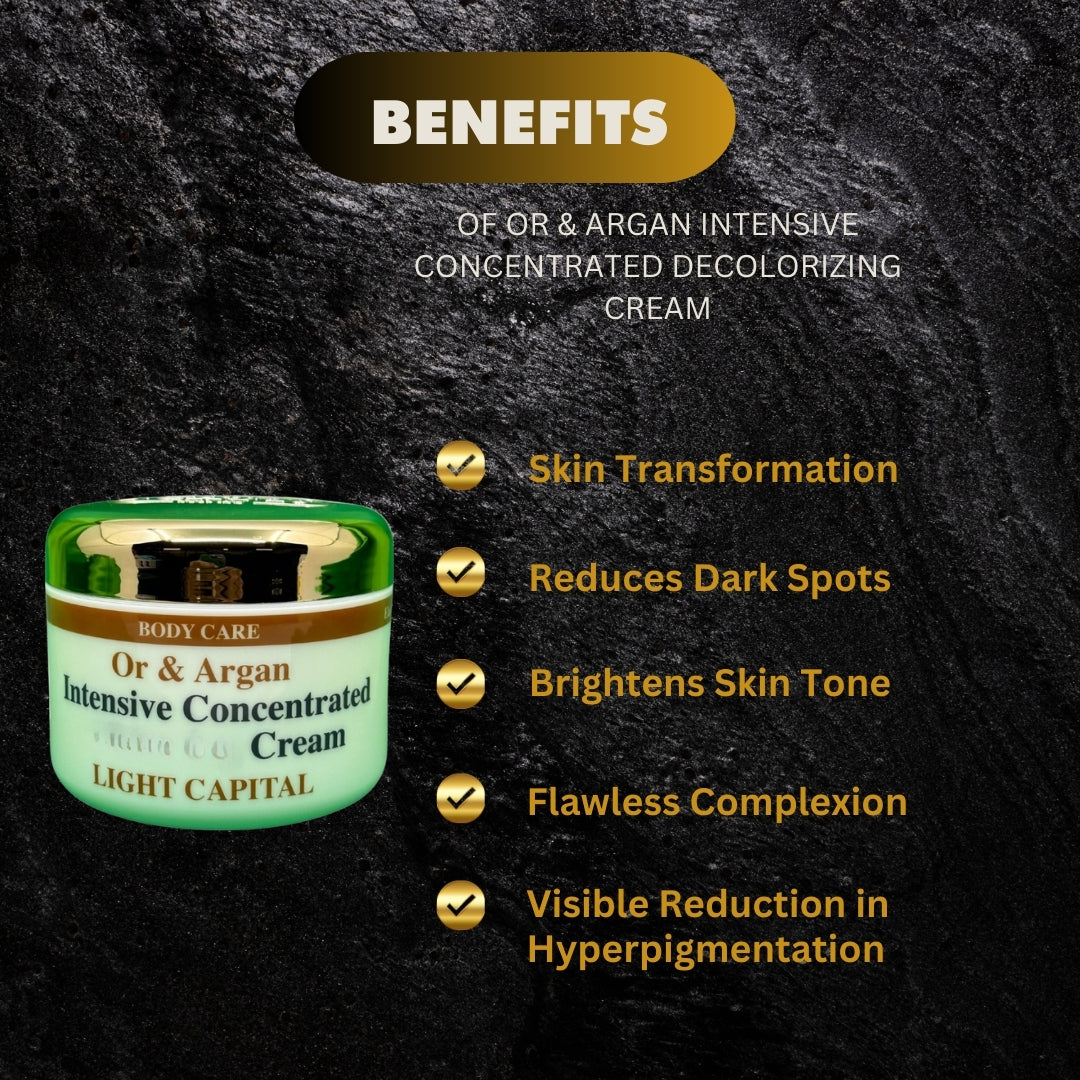 Or Argan Intensive Concentrated Decolorizing Cream 500Ml - Premium Beauty Product