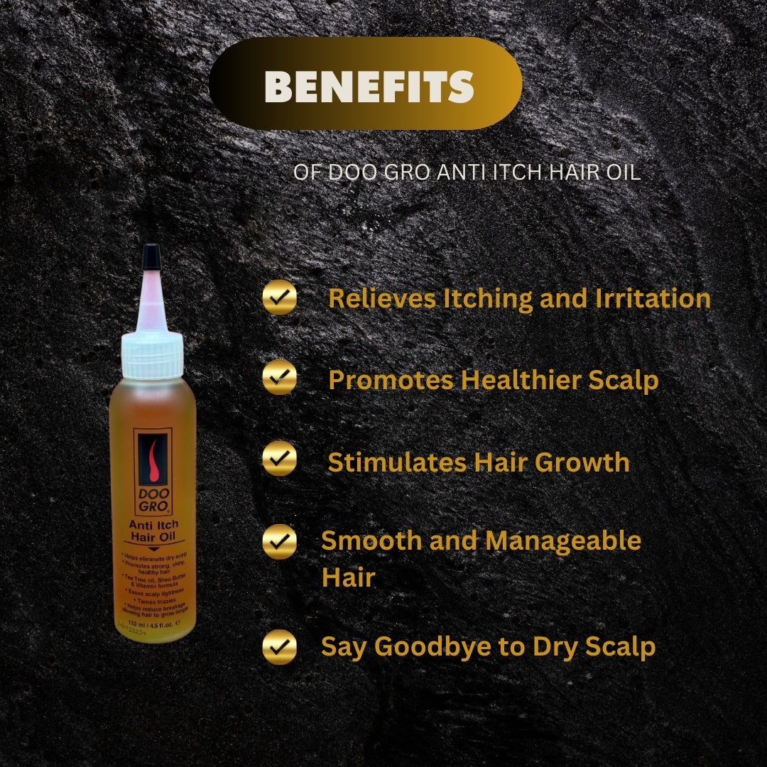 Doo Gro Anti Itch Hair Oil 4 5 Fl Oz 133Ml - Premium Beauty Product