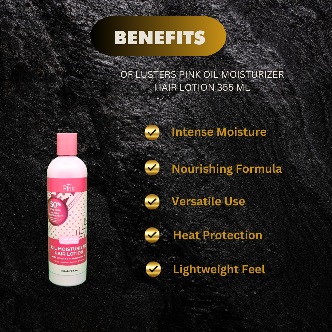 Lusters Pink Oil Moisturizer Hair Lotion 355 Ml - Premium Beauty Product