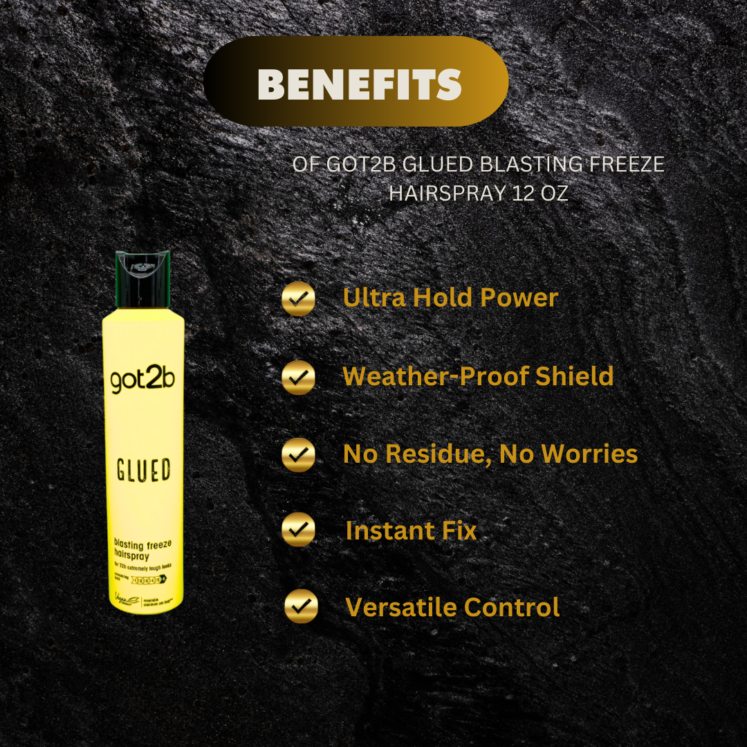 Got2B Glued Blasting Freeze Hairspray 12 Oz - Premium Beauty Product