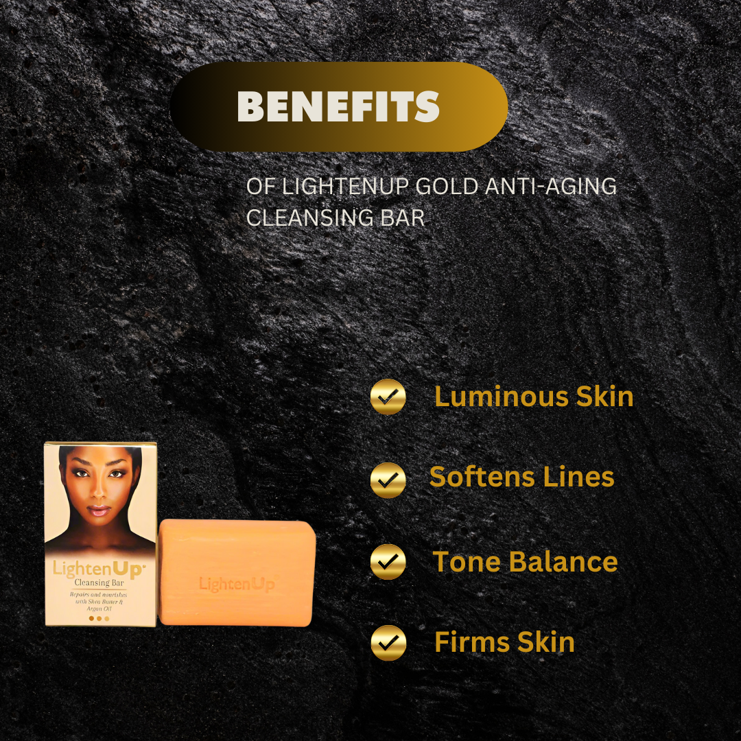 Lightenup Gold Anti Aging Cleansing Bar 200G - Premium Beauty Product