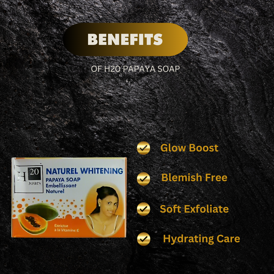 H20 Jours Naturel Papaya Beauty Soap 250G - Premium Beauty Product