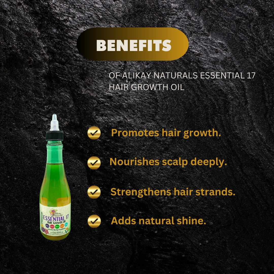 Alikay Naturals Essential 17 Hair Growth Oil 237Ml - Premium Beauty Product