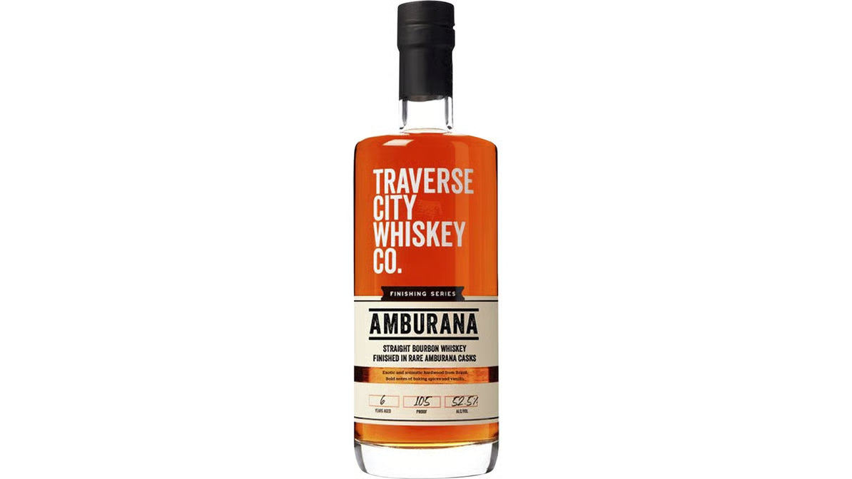 Traverse City Whiskey Co. Straight Bourbon Whiskey Finished in Rare Amburana Casks, Michigan, USA (750ml)