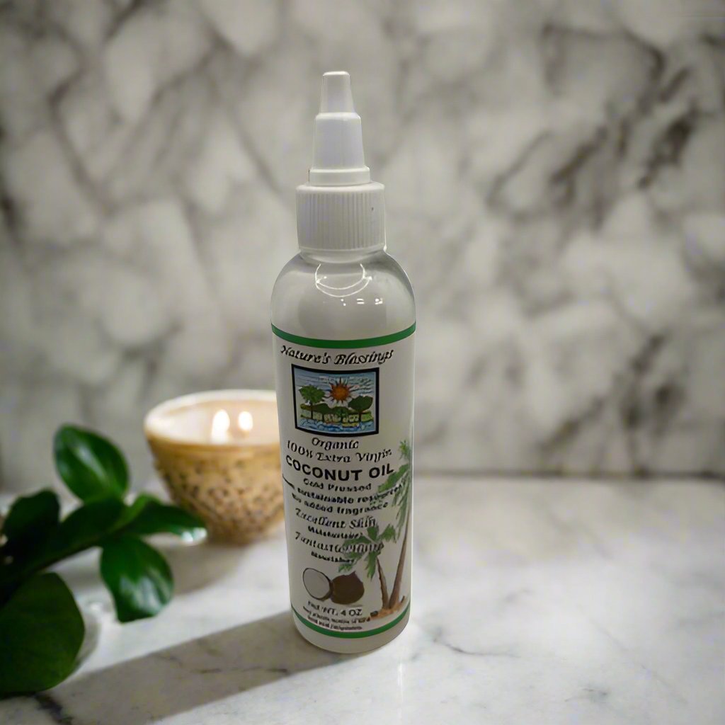 Nature's Blessings 100% Extra Virgin Cold Pressed Coconut Oi - Premium Beauty Product
