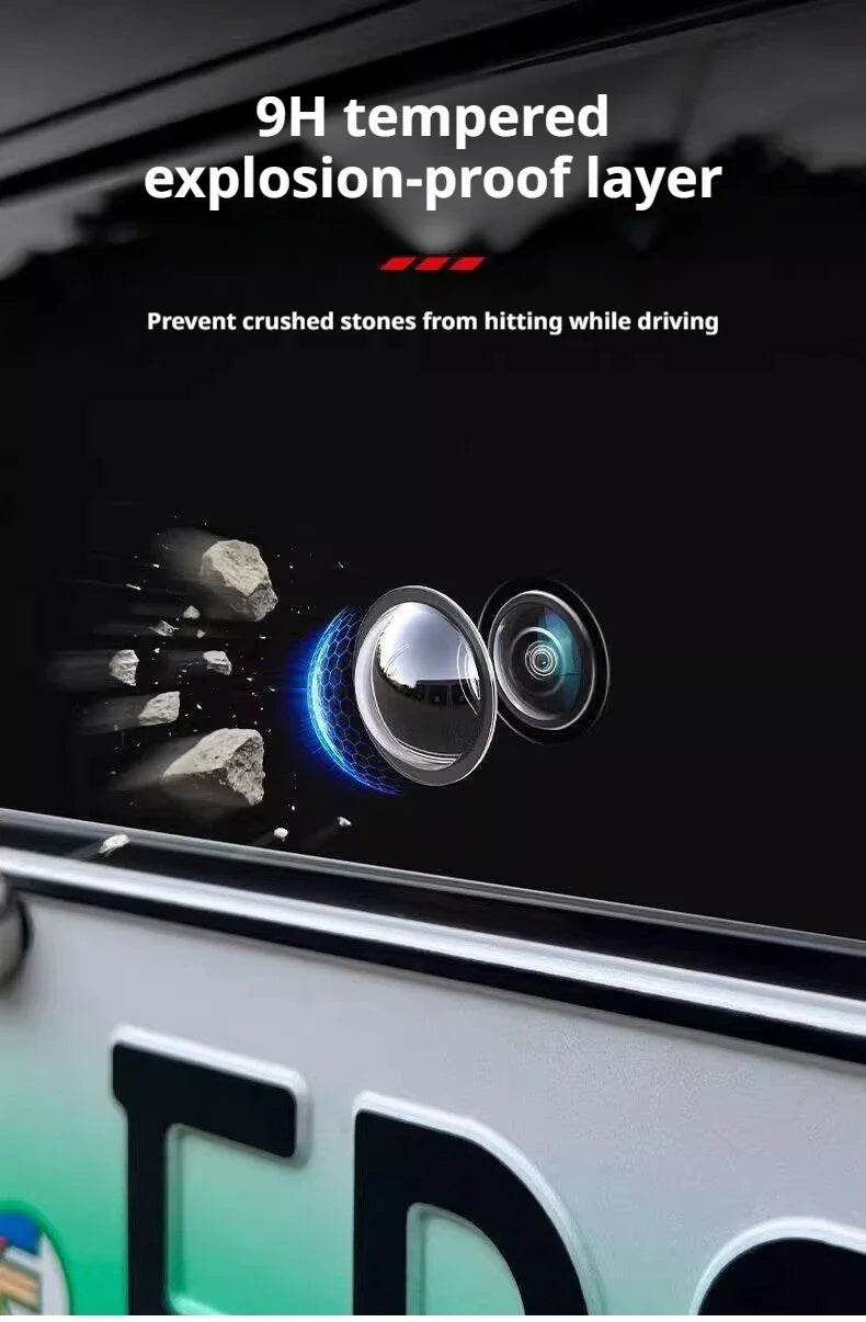 SEAMETAL Car Camera Protective Cover–Rainproof/Dustproof Anti-Gravel Scratch with High Clarity & 360° View HD Transparent Cover
