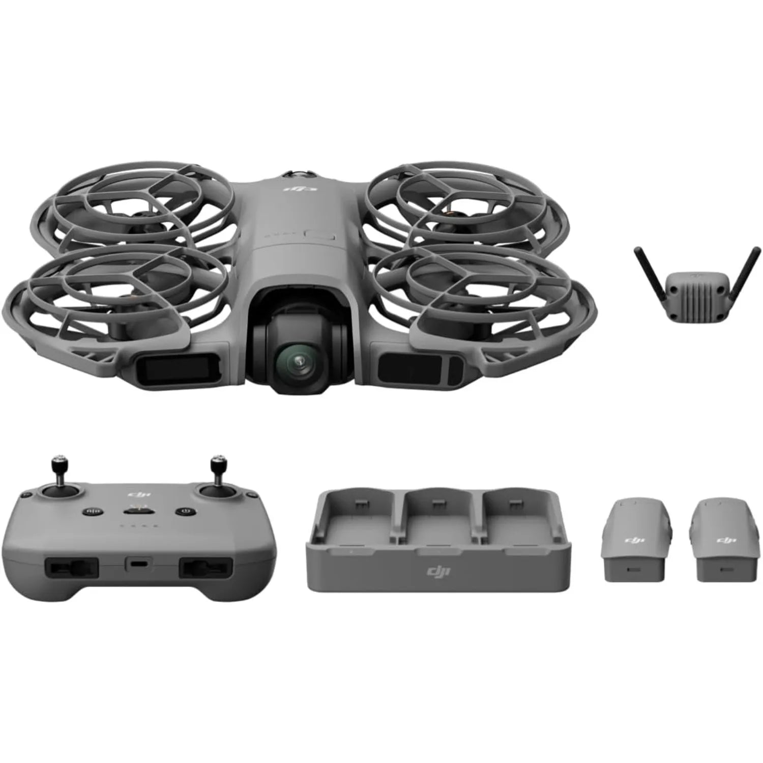 DJI Neo 2 Fly More Combo w/ RC-N3, 4K Camera Drone for Beginners, Stable Digital Transmission, 3 Batteries