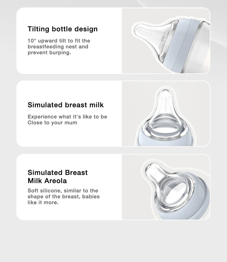 MAMIJOY Anti-Choke Baby Bottle Newborn Glass Bottles 90/160ML Anti-flatulence Milk Feeding Bottles Infant BPA Free 0-3 Month