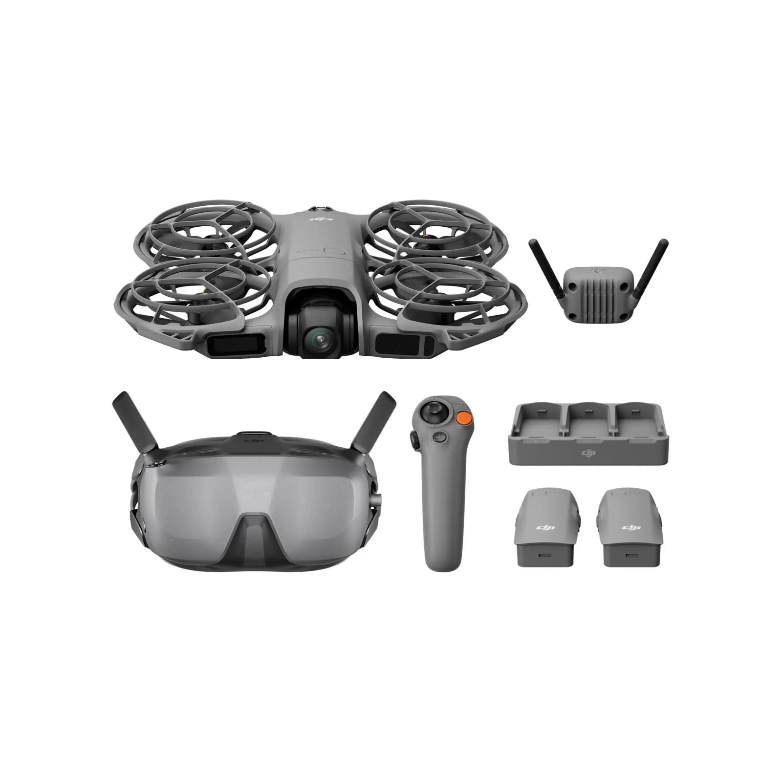 DJI Neo 2 Motion Fly More Combo Drone with RC Motion 3 & Goggles N3, 4K FPV Camera Drone for Beginners, Stable Digital Transmission, Includes 3 Batteries