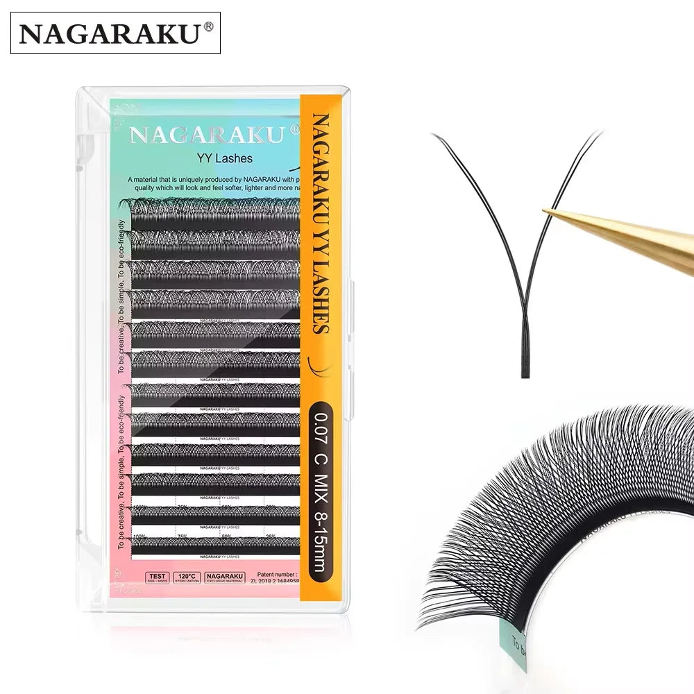 NAGARAKU Ship From USA 10 Cases YY Lashes Fast Free Delivery in 2-5 days by Express