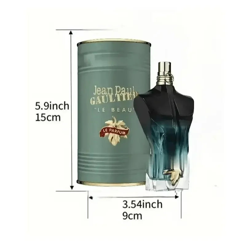 Jean Paul Gaultier Le Beau Le Parfum Intense for Men - Long Lasting Woody Amber Men's Cologne Eau de Parfum with Coconut Wood, Tonka Bean & Sandalwood - Designer Fragrance Spray